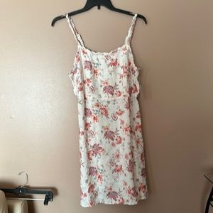 NWT So Juniors Ivory Floral Dress